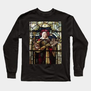 Stained Glass (2), Lady St Mary Parish Church, Wareham Long Sleeve T-Shirt